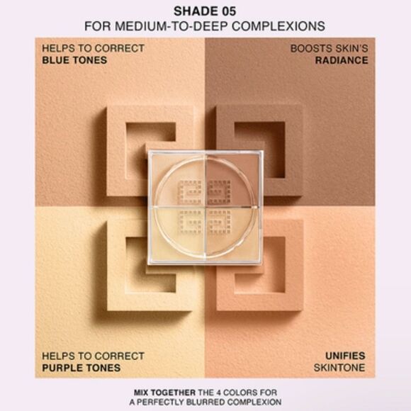 Givenchy Prisme Libre Mat-Finished Loose Powder In 5 Popeline Mimosa Old Formula - Picture 8 of 9